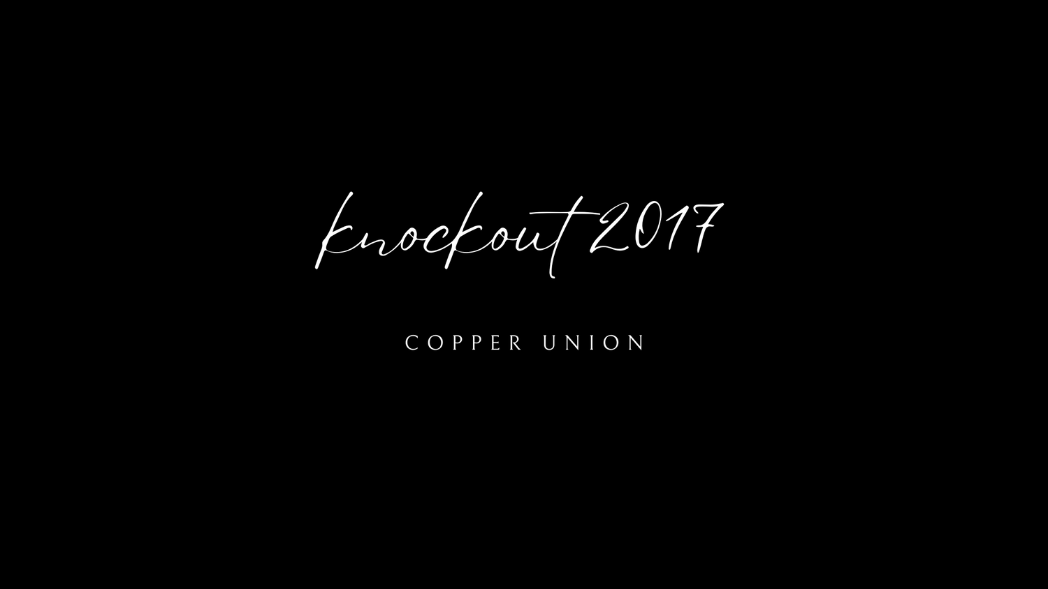 Knock Out: 2017