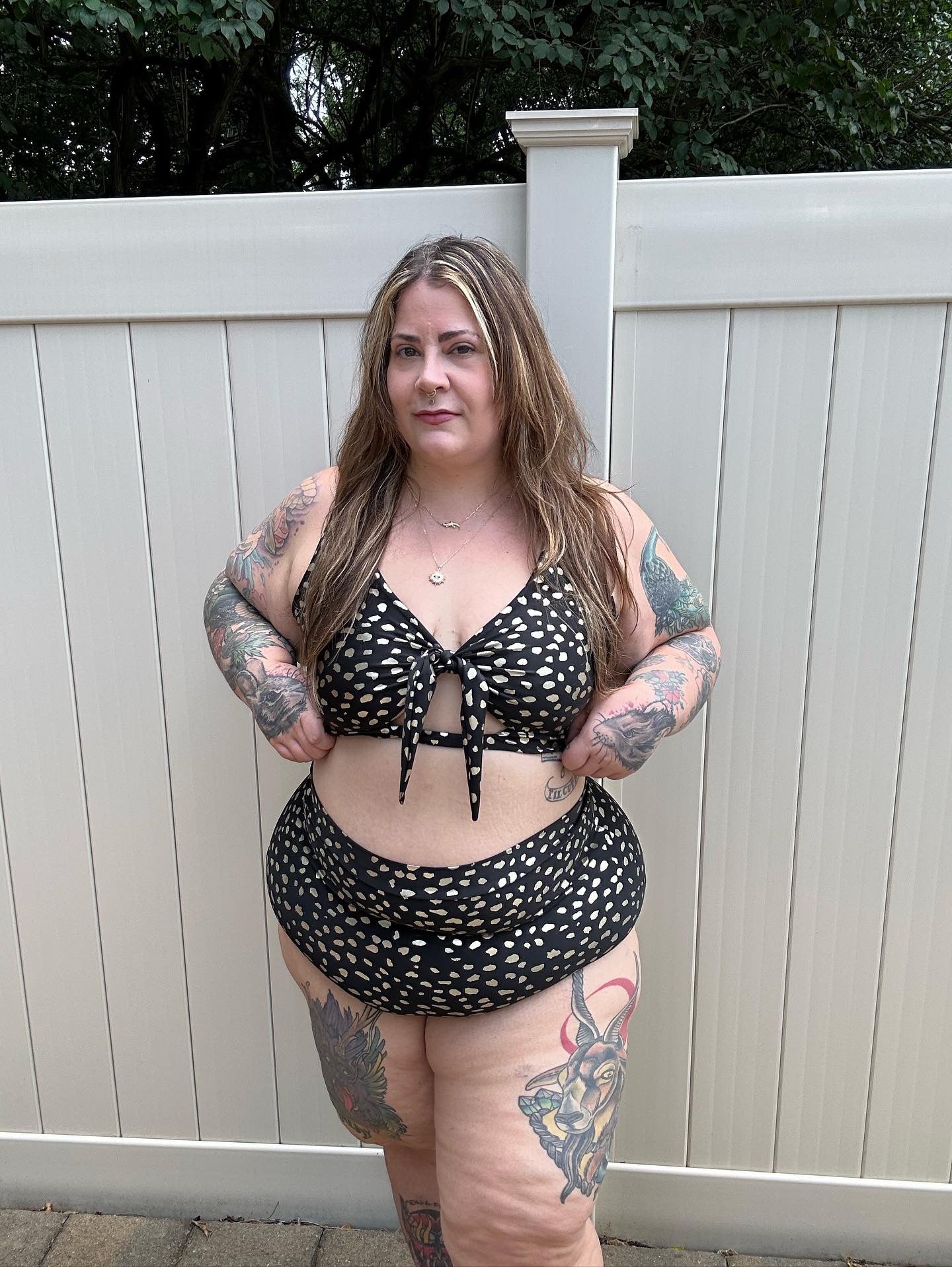 Abstract Prints Swim Skirt- Copper Union x KD designs