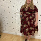 Ruby Dress in Merlot Floral by Alyson Clair