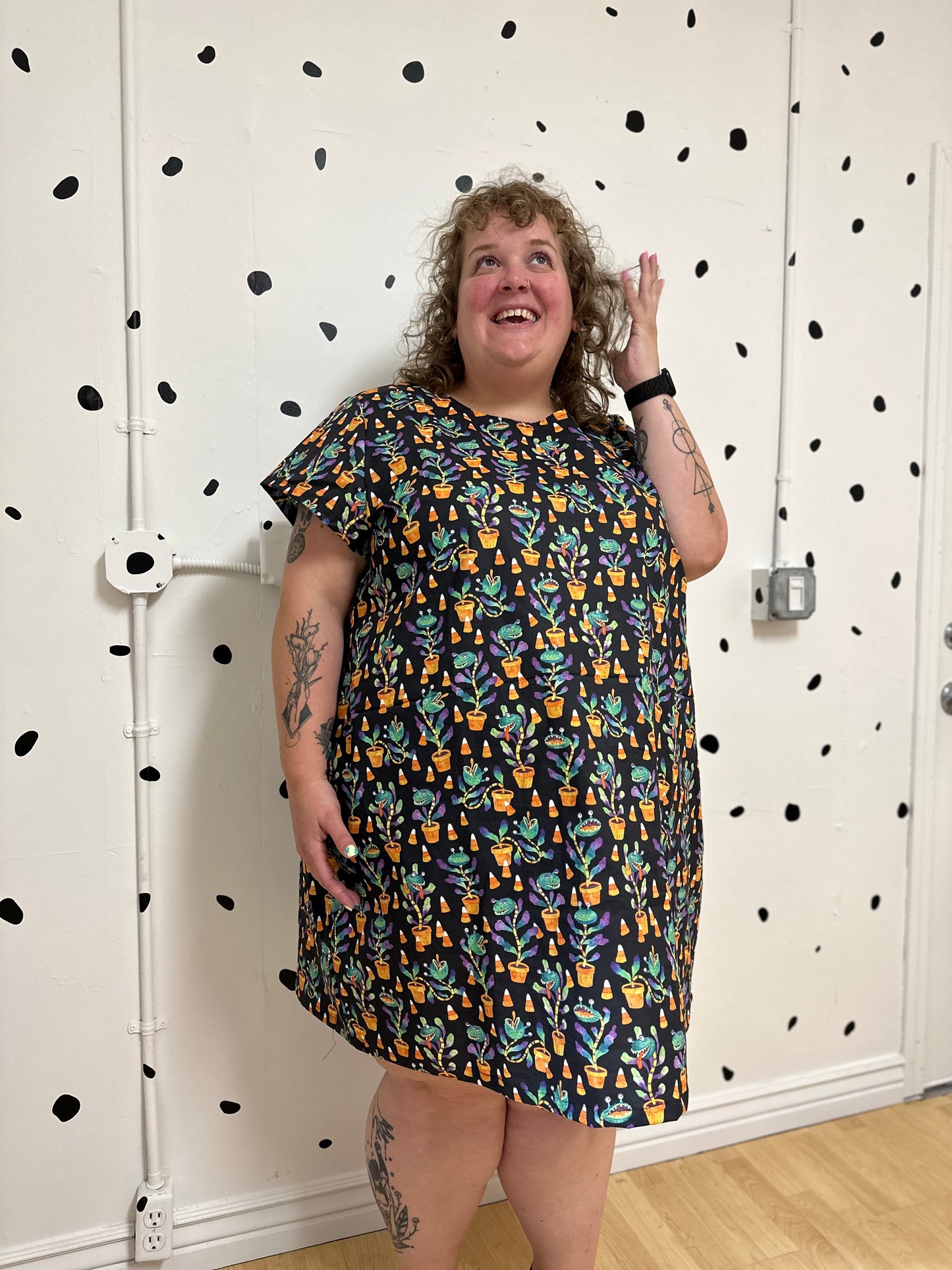 Plant Monster Shirt Dress