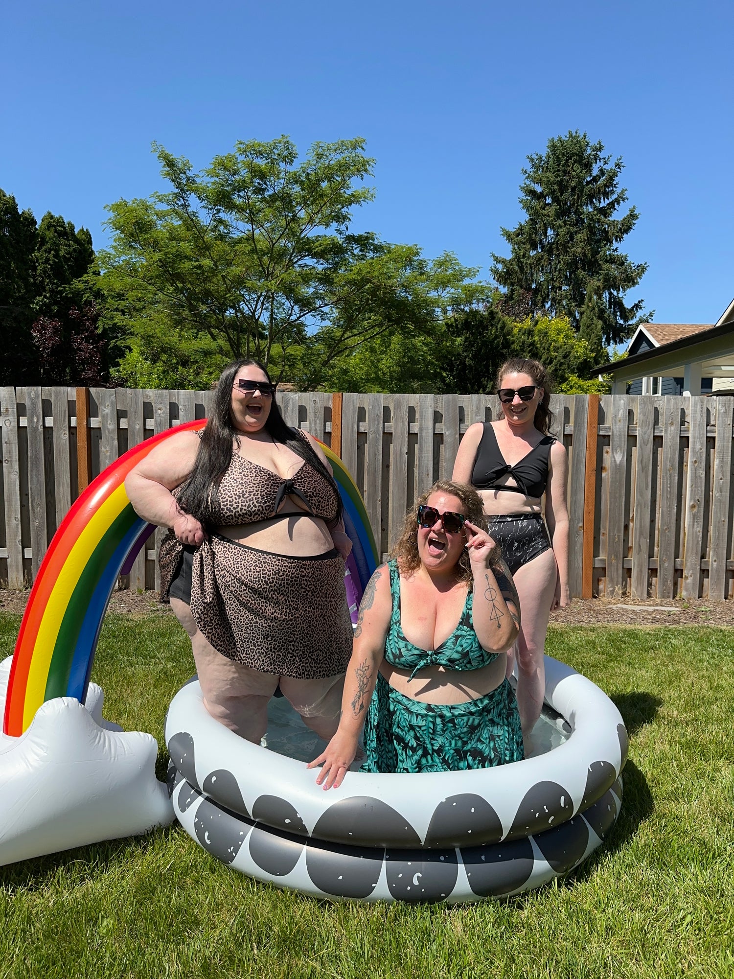 Abstract Prints Swim Skirt- Copper Union x KD designs