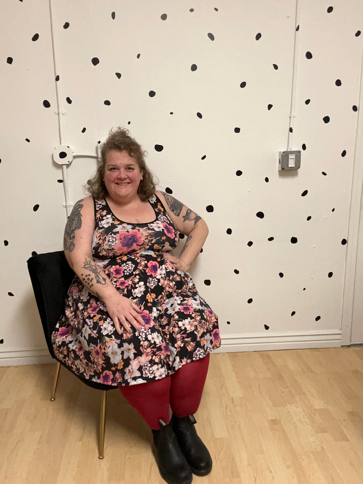 Floral Racer Back Dress