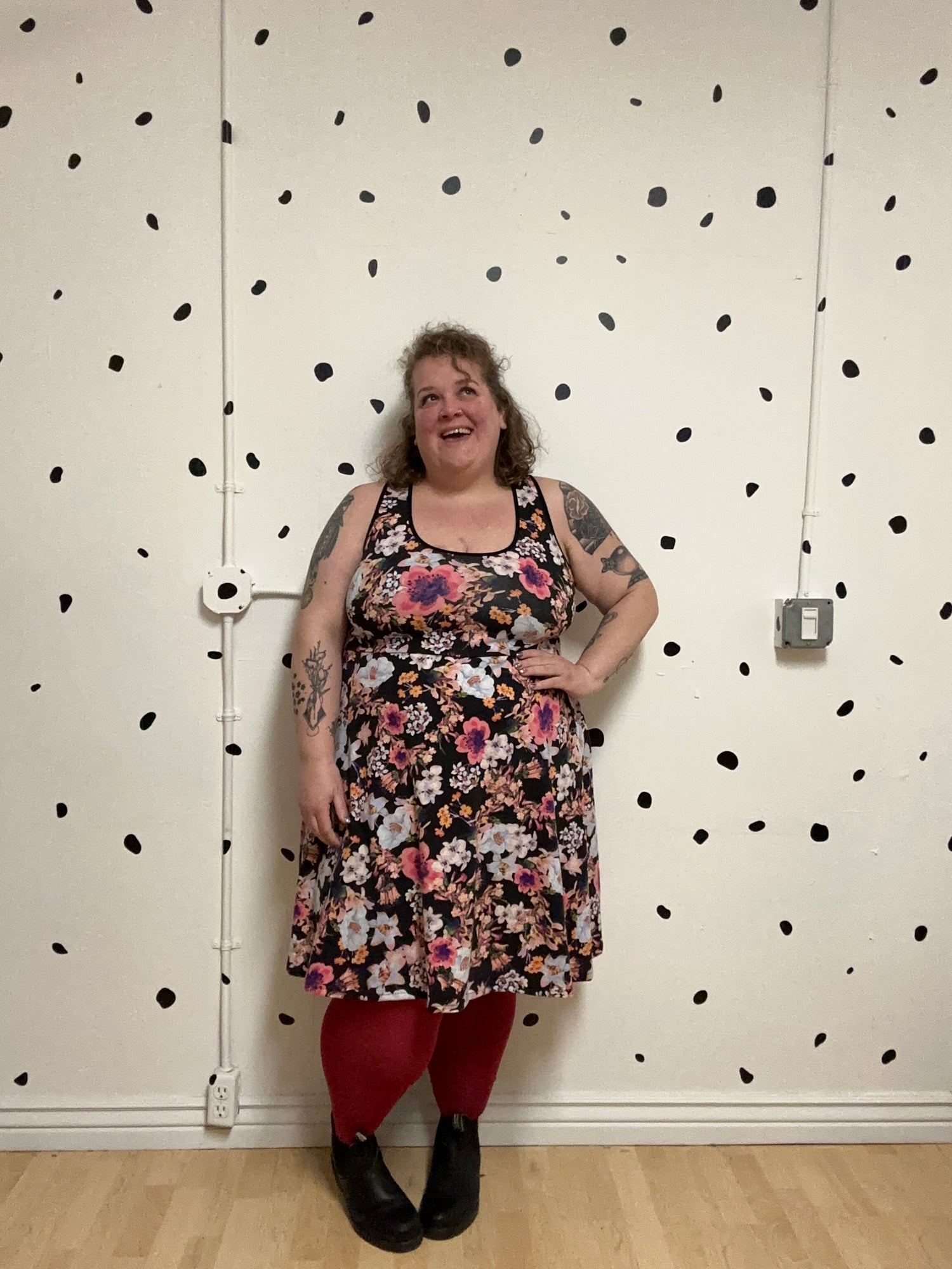 Floral Racer Back Dress