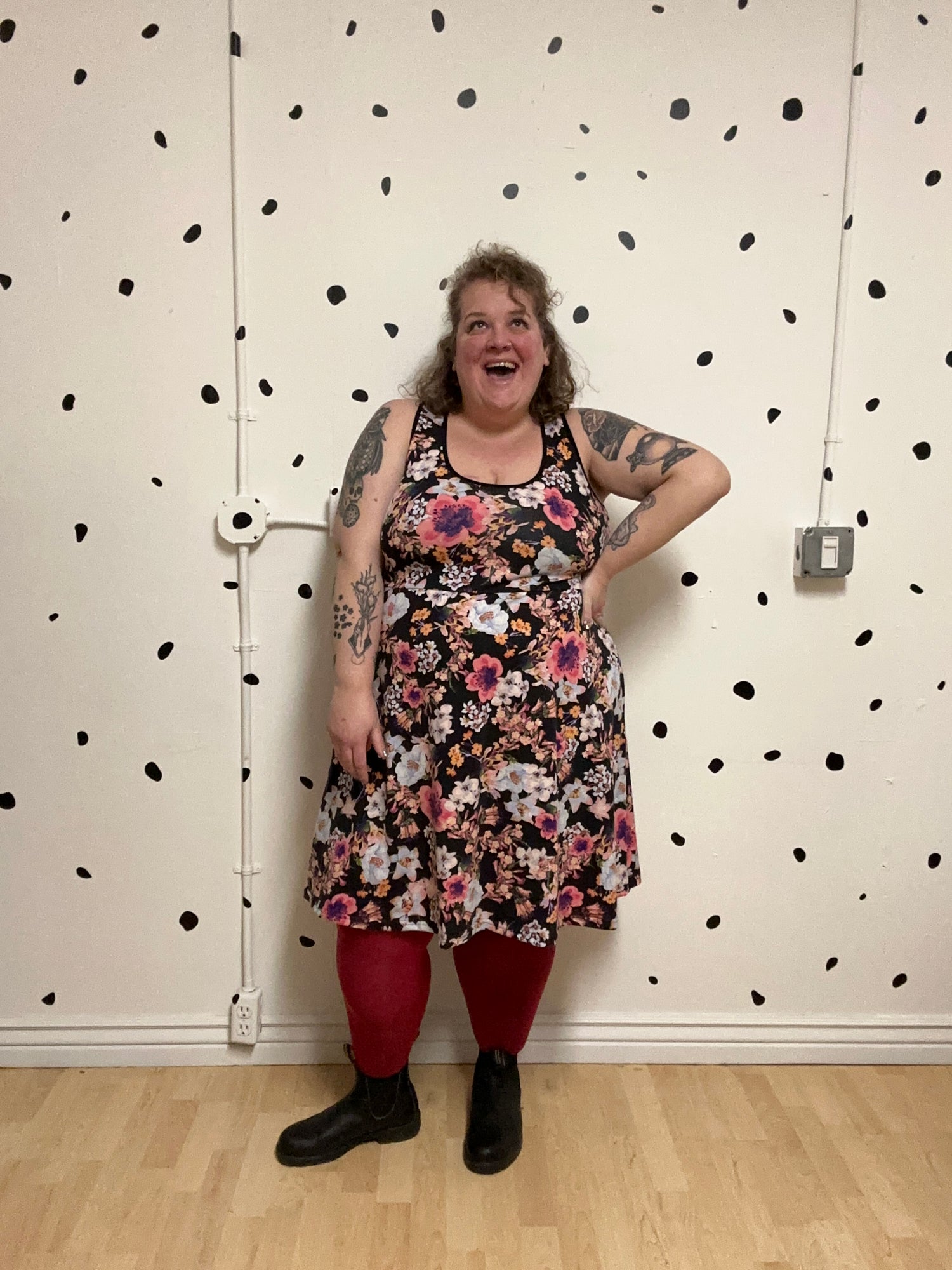 Floral Racer Back Dress