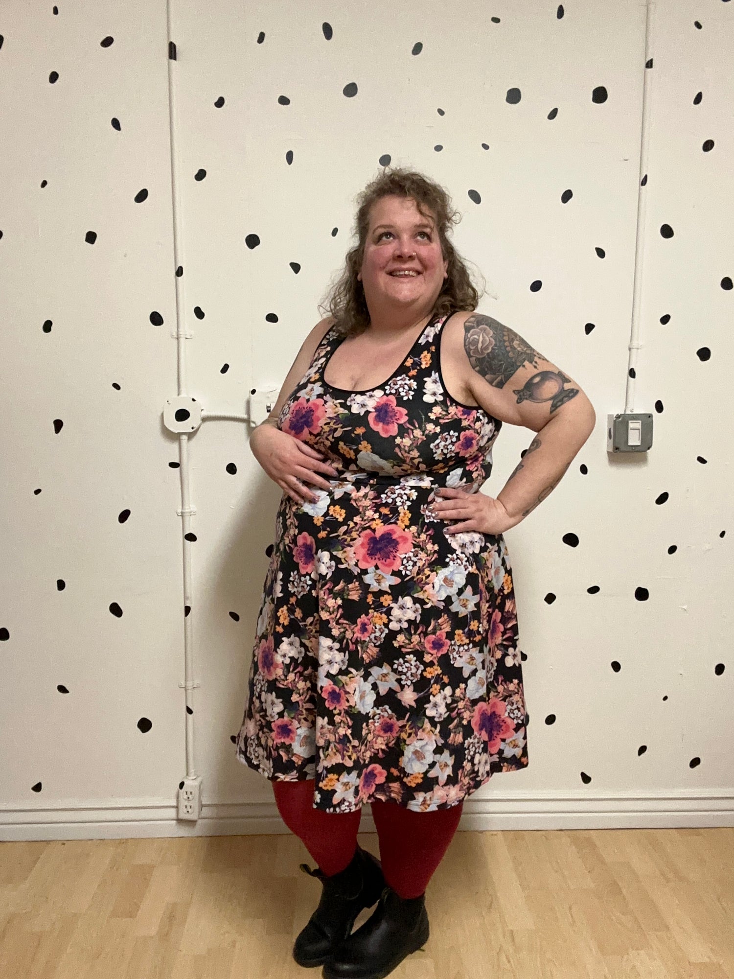 Floral Racer Back Dress