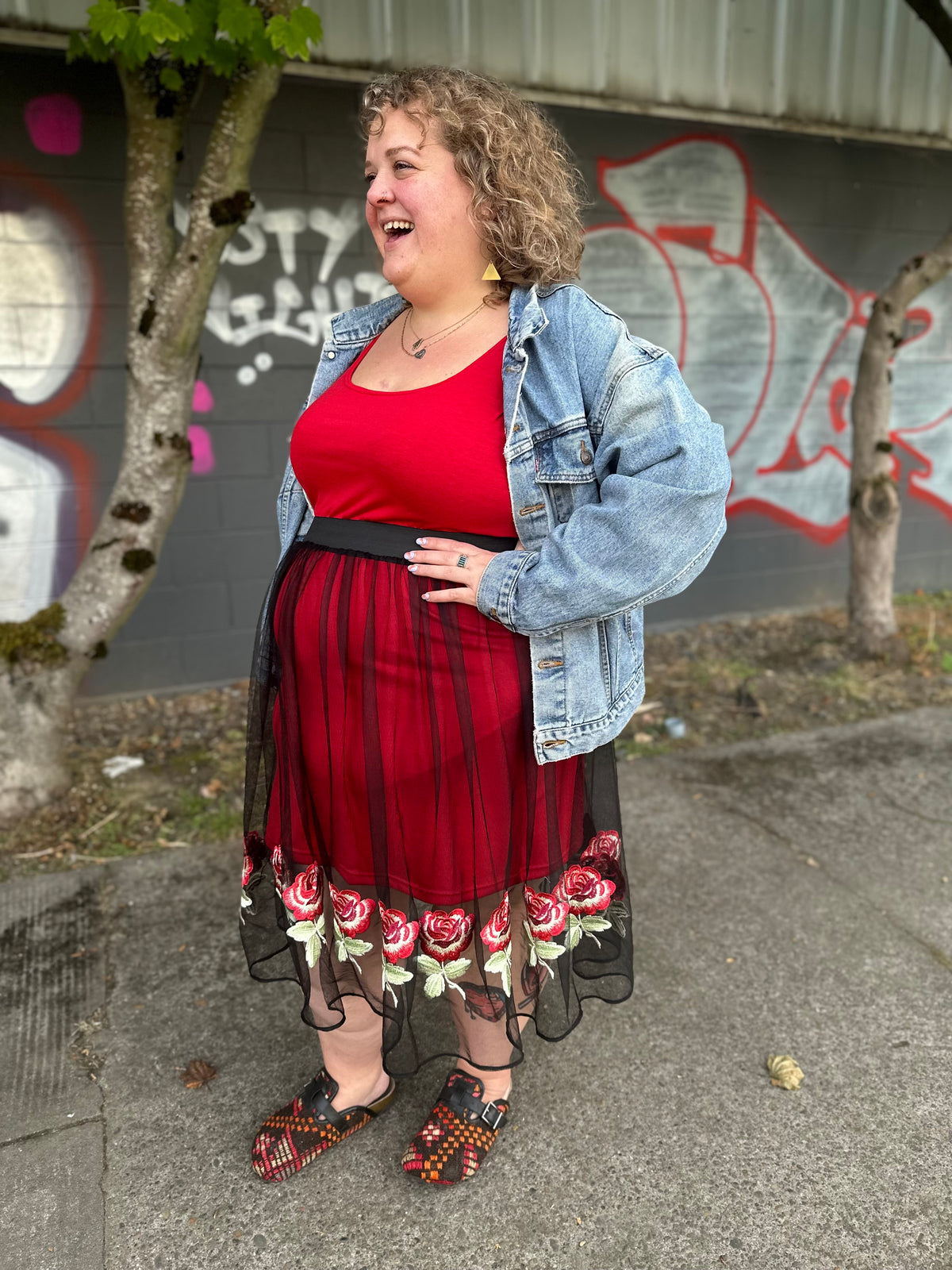 Roses Party Skirt