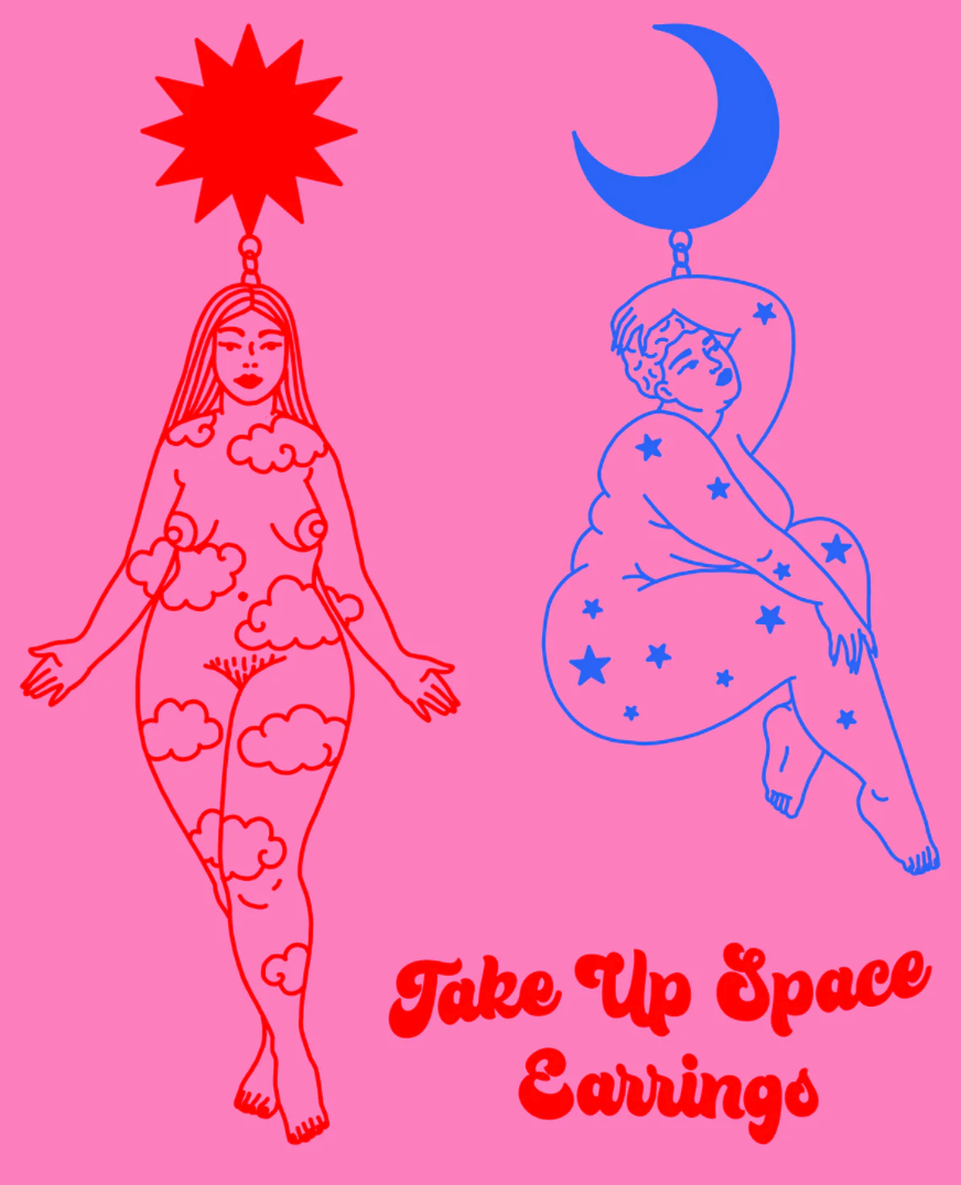 Take Up Space Earrings by Reesabobeesa