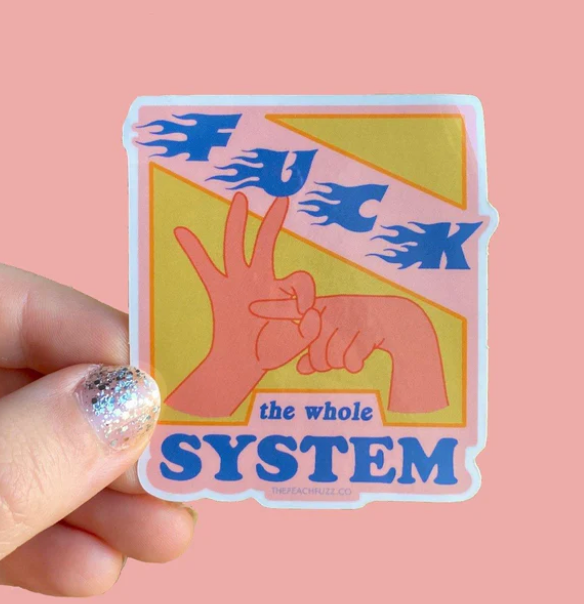 The Peach Fuzz Stickers