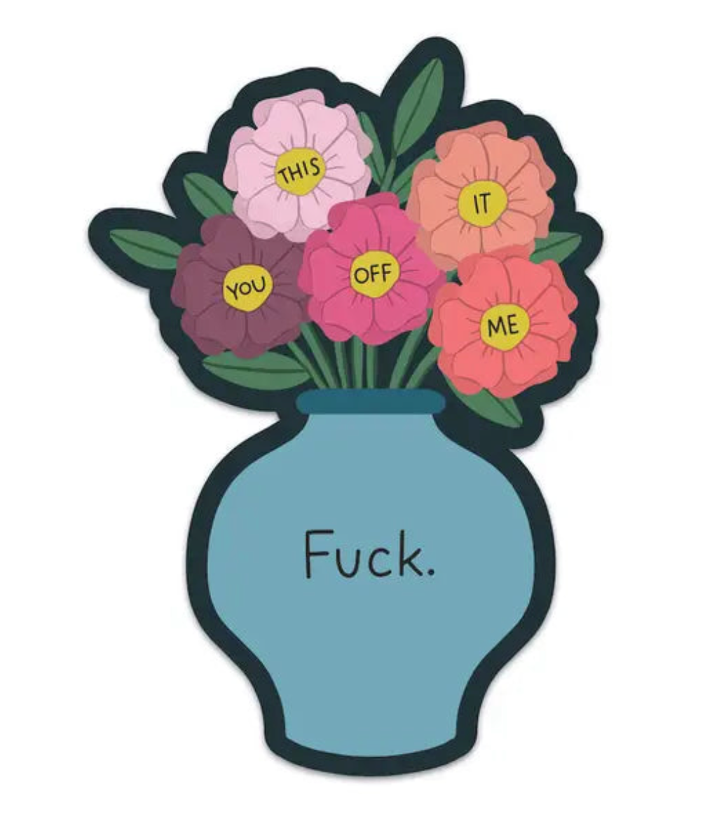 Fuck Bouquet Sticker by Mouthy Broad