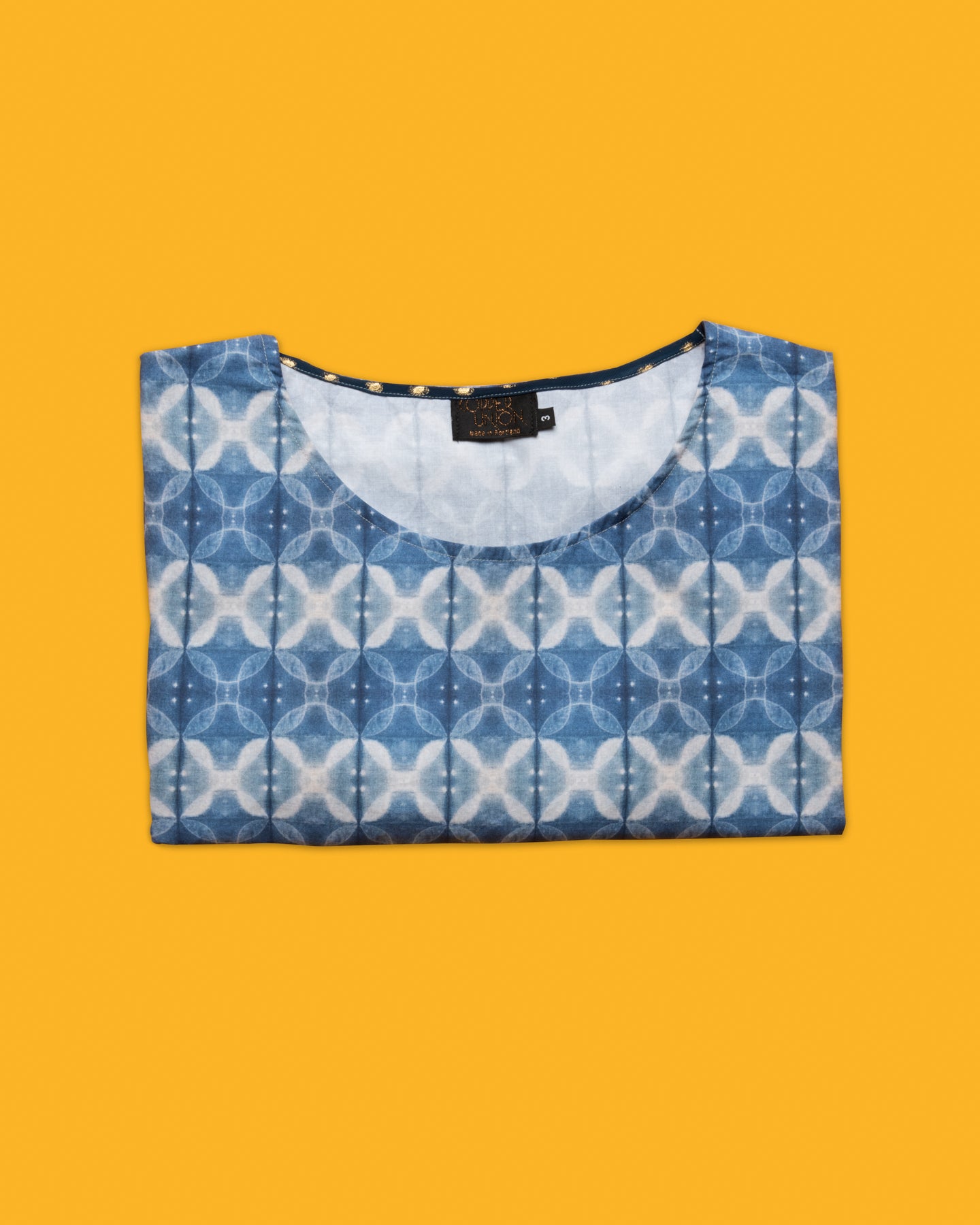 Printed Shibori Crop Top