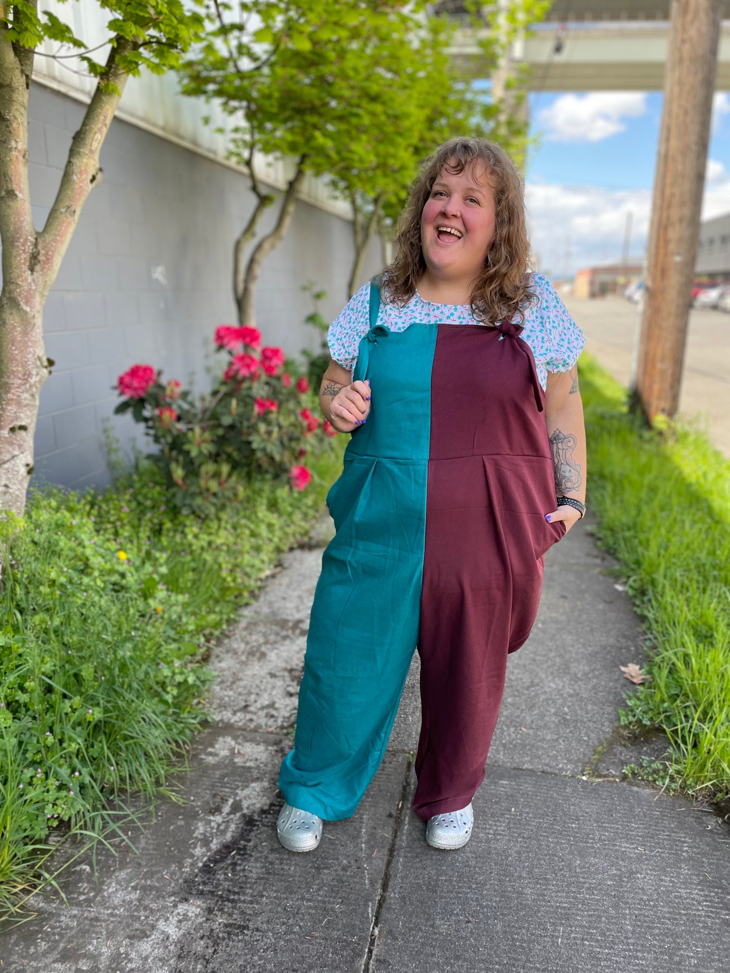 Half and Half Overalls!
