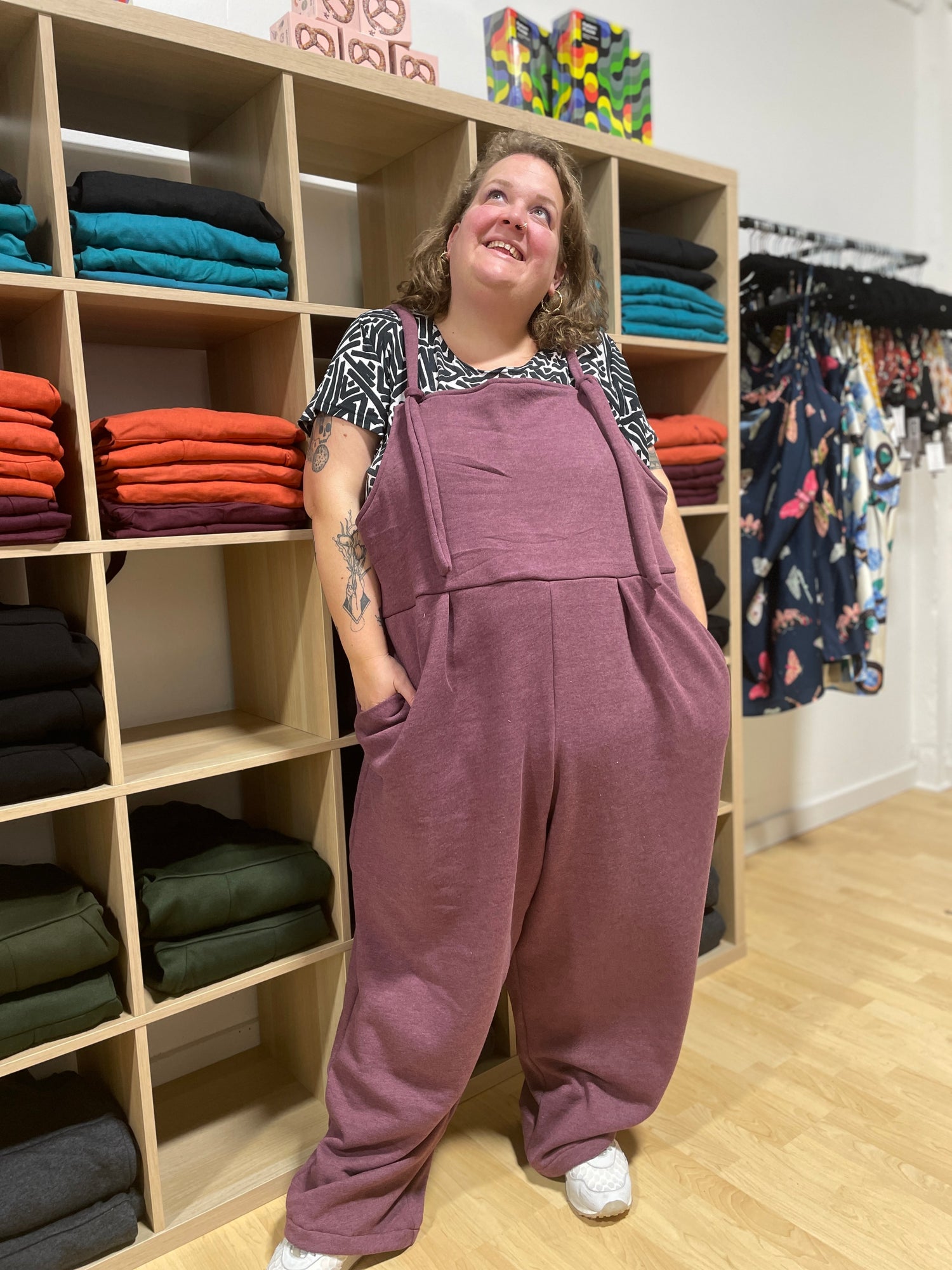 Heather Sweatpants Overalls