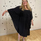Vanna Dress in Black Sparkle by Alyson Clair
