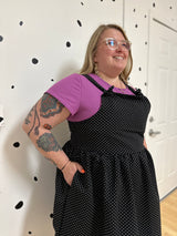 Polka Dot Overall Dress