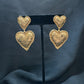 Gold Scribble Hearts