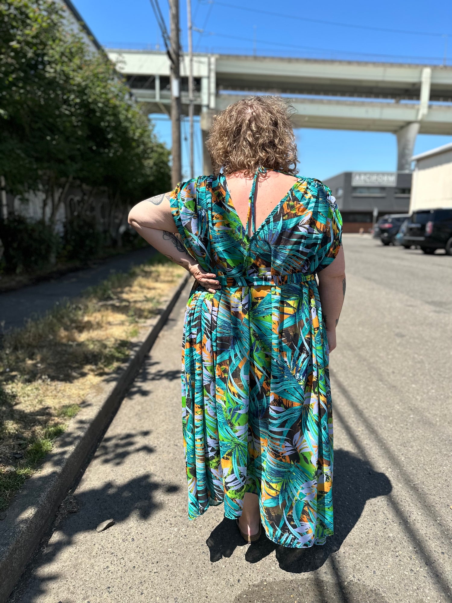 Tropical Lucy Midi Dress