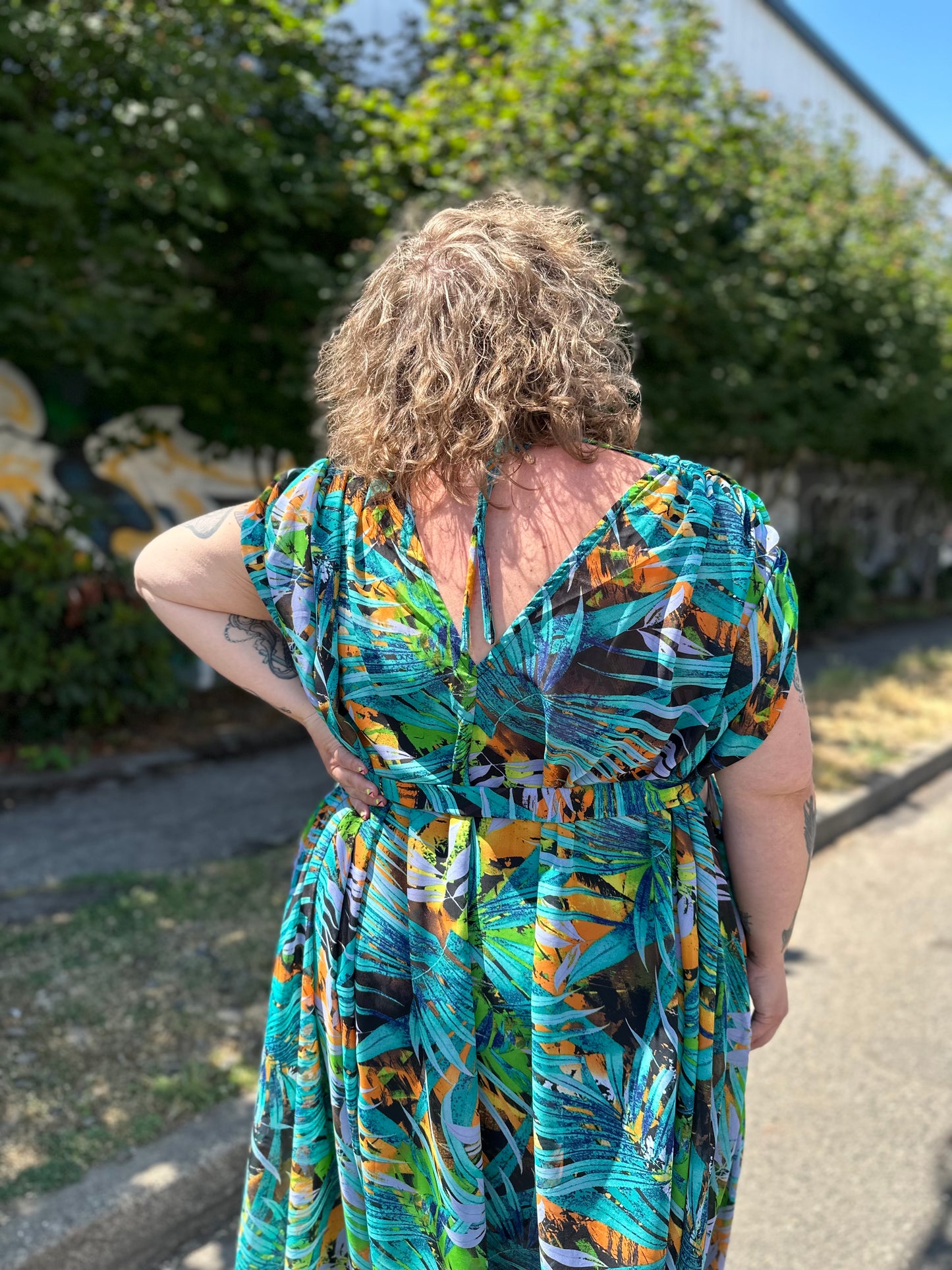 Tropical Lucy Midi Dress