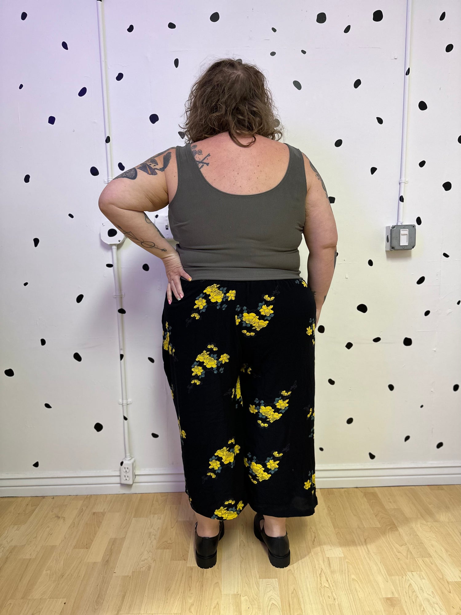 Yellow Floral Elyse Pants