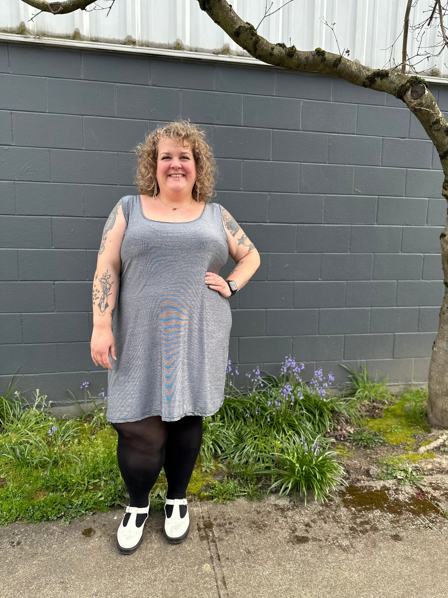 Silver Shimmer Base Dress