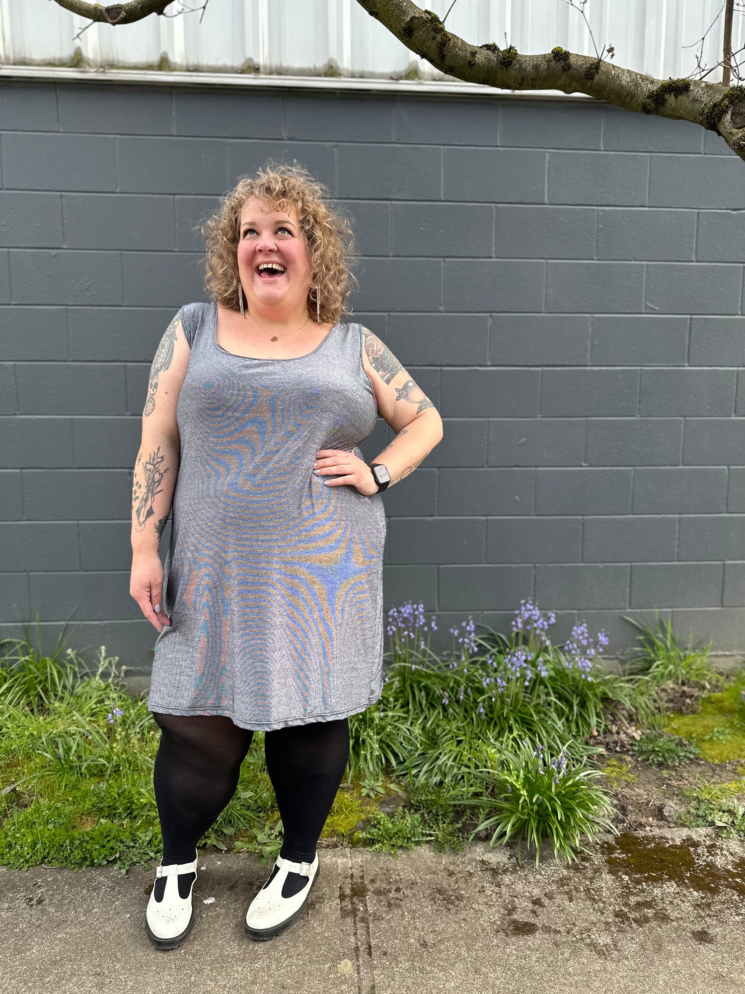 Silver Shimmer Base Dress
