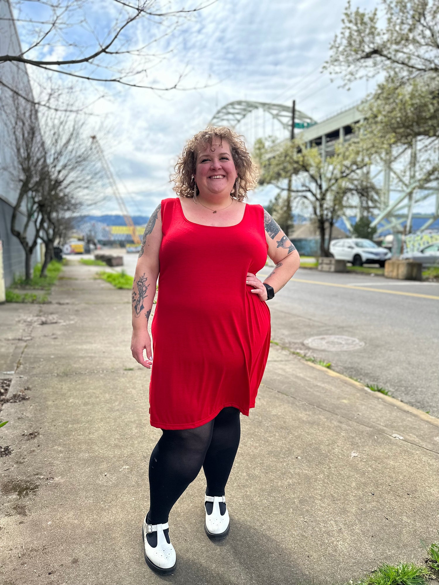 Red  Base Dress