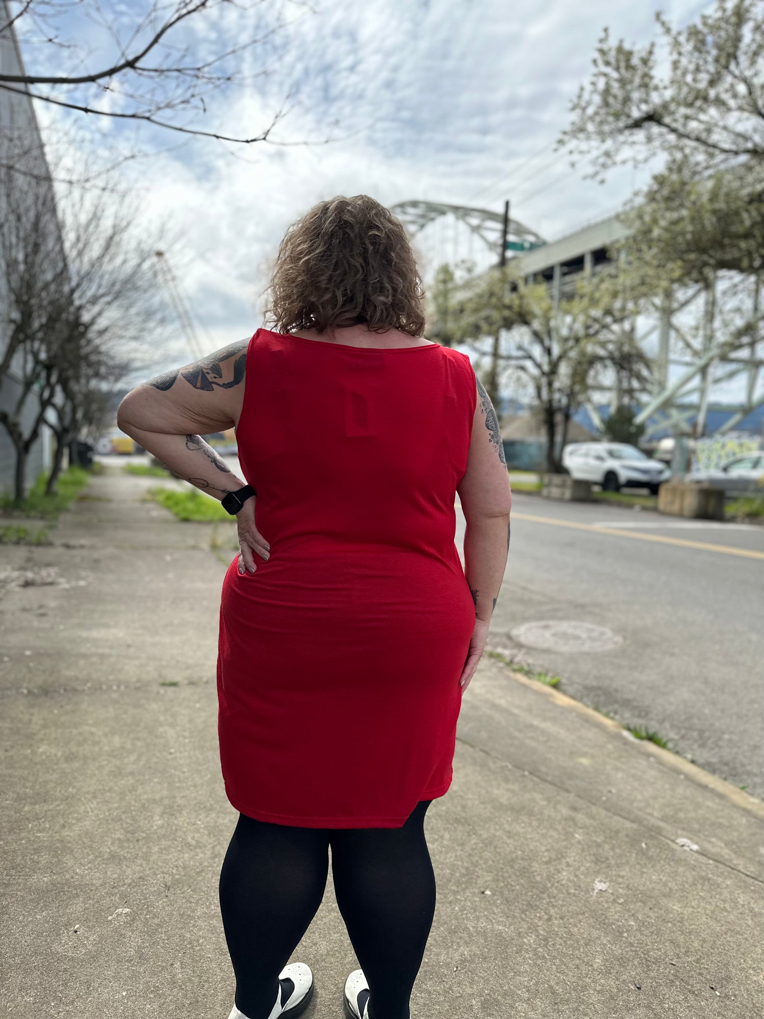 Red  Base Dress