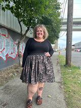 Bronze Brocade Mini Skirt