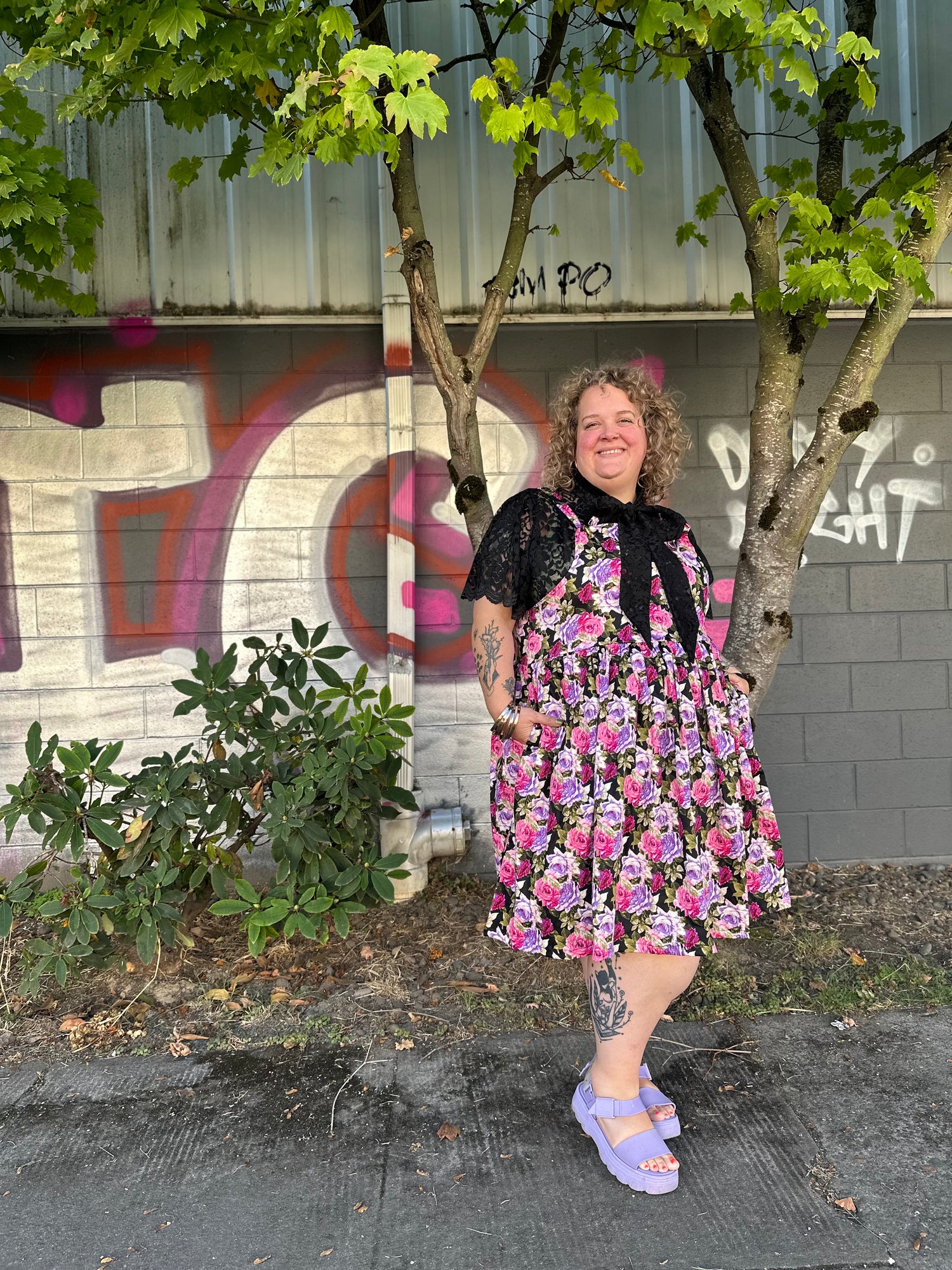 Roses Overall Dress