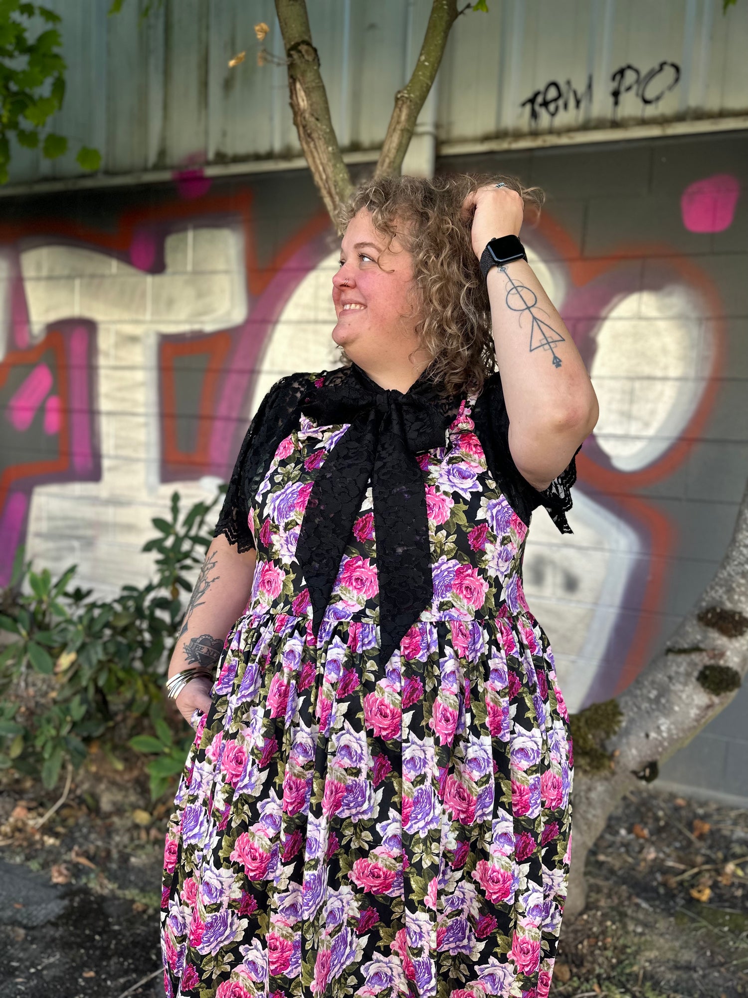 Roses Overall Dress
