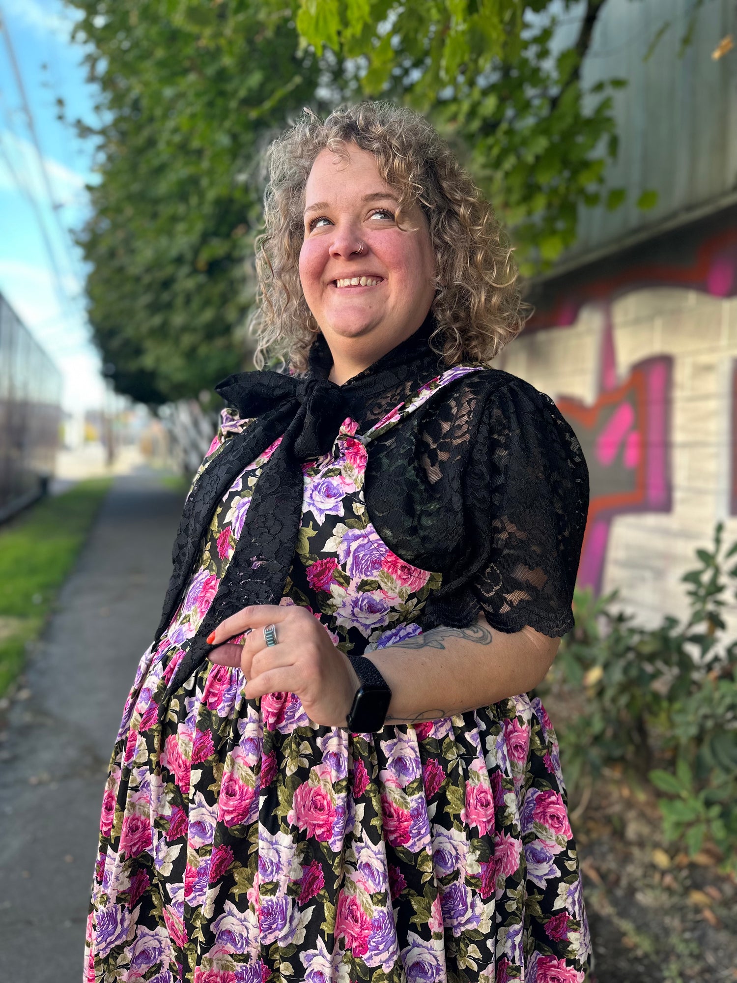 Lace Pussy Bow Blouse