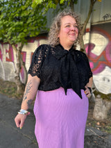 Lace Pussy Bow Blouse