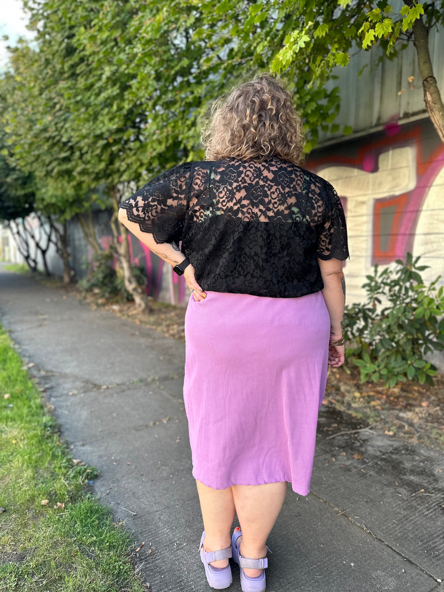 Lace Pussy Bow Blouse