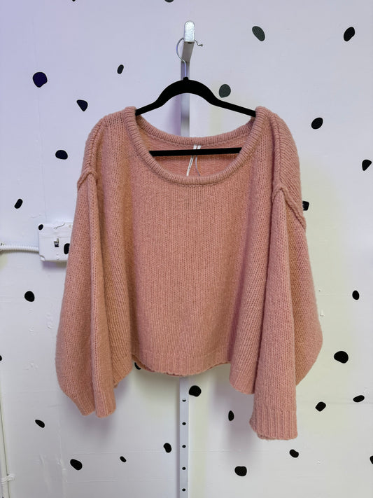 Anthropology- 3X- Pink Sweater