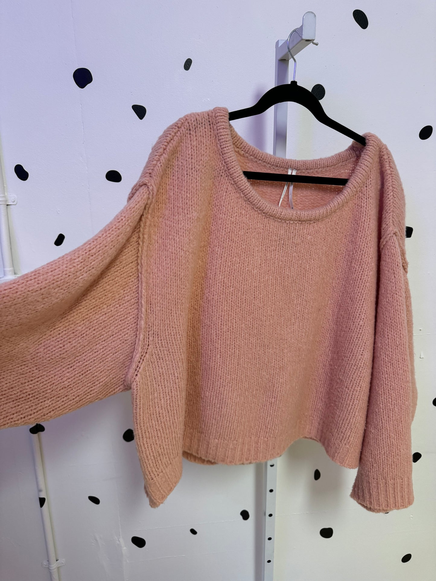 Anthropology- 3X- Pink Sweater