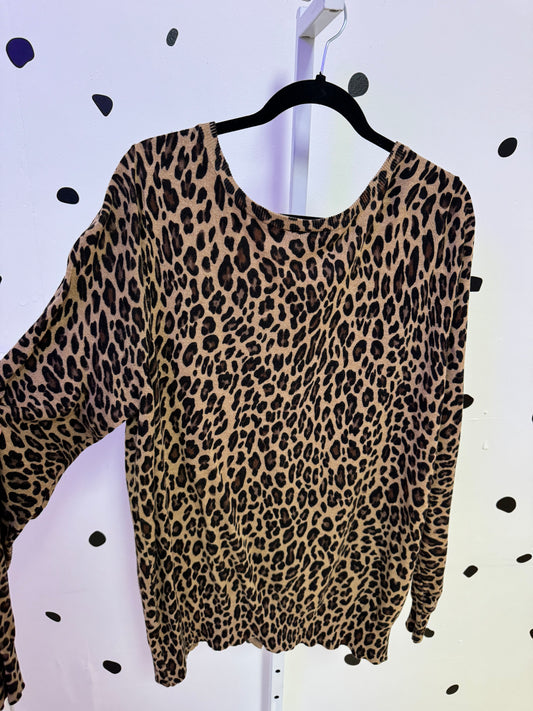 Lany Bryant- size 22/24- Leopard Cardigan