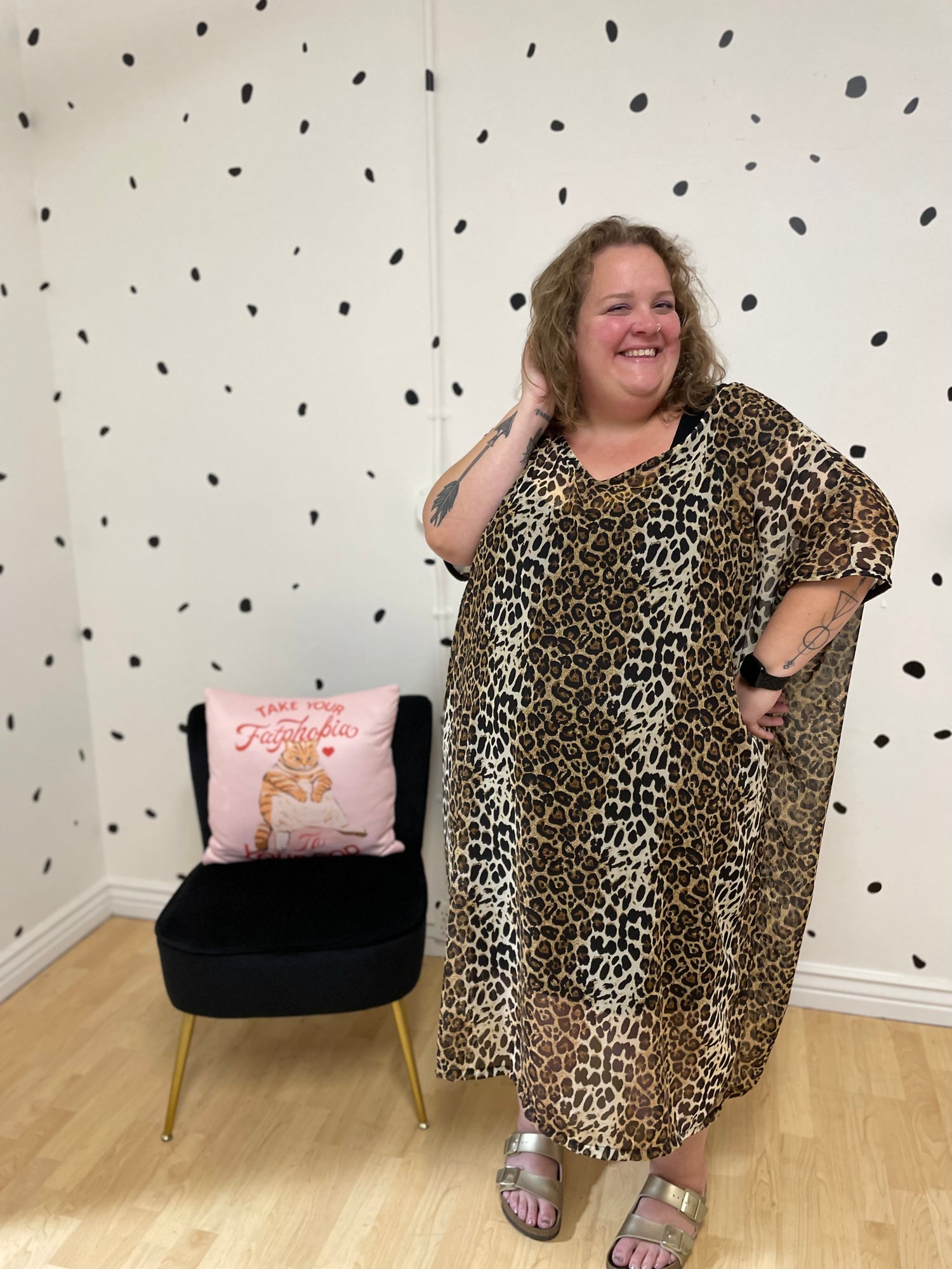 Leopard Print Kaftan