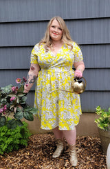 Ruby Dress in Yellow Floral by Alyson Clair