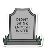 Didn't Drink Enough Water Sticker by Mouthy Broad