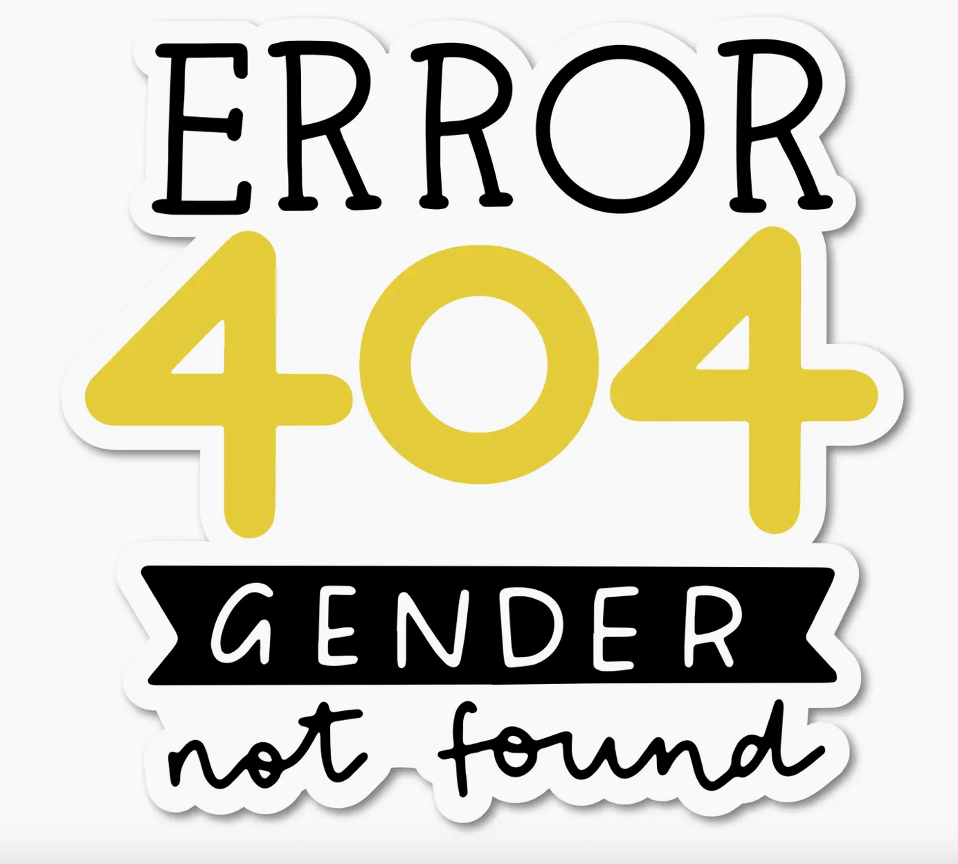 Gender Not Found Sticker by Mouthy Broad