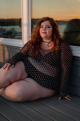 Polka-dot Mesh Top from Ijeoma Oluo