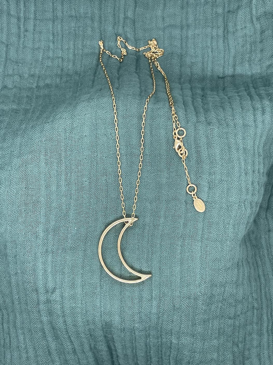 Gold Moon Necklace