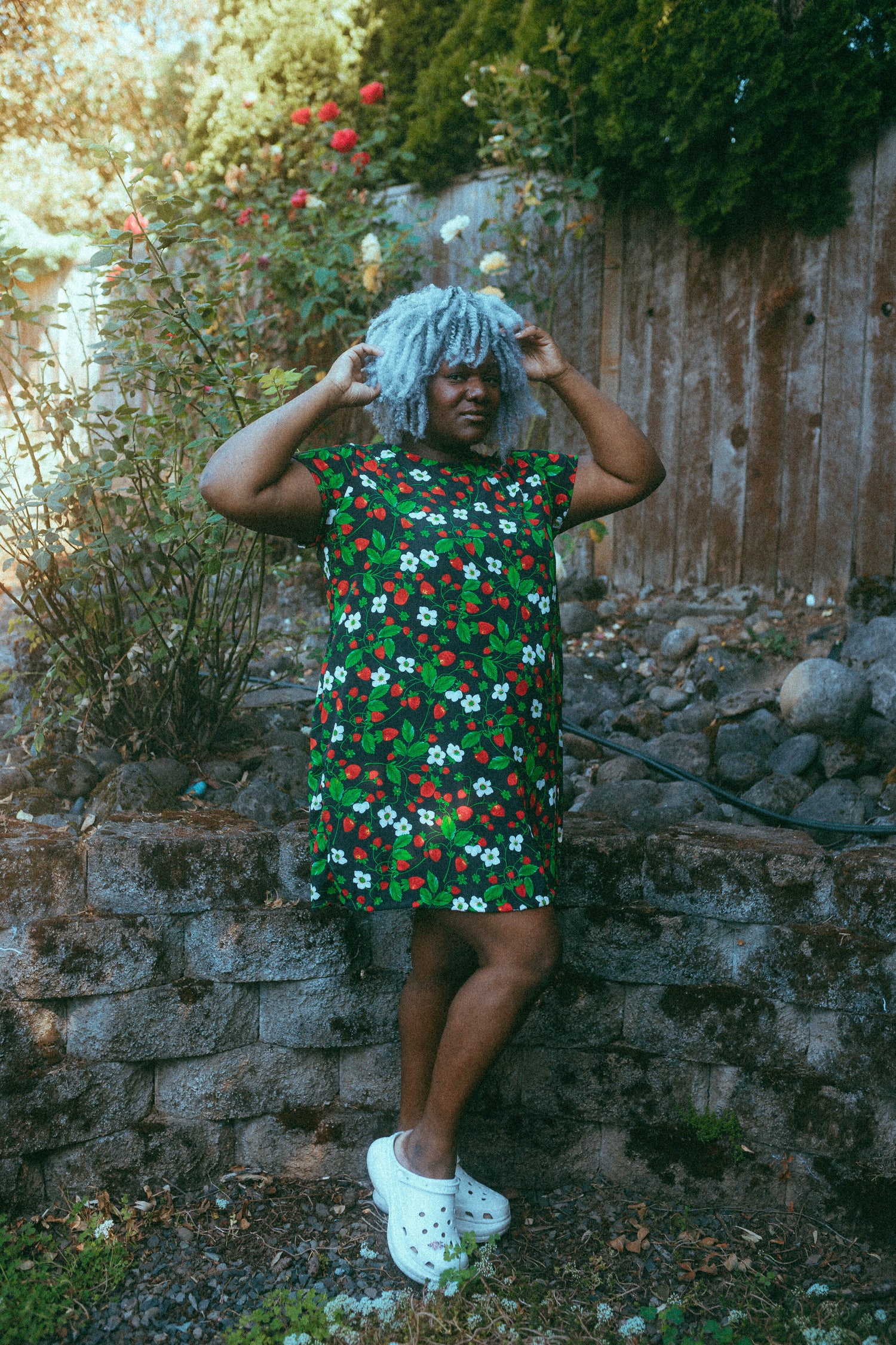 Strawberry Shirt Dress