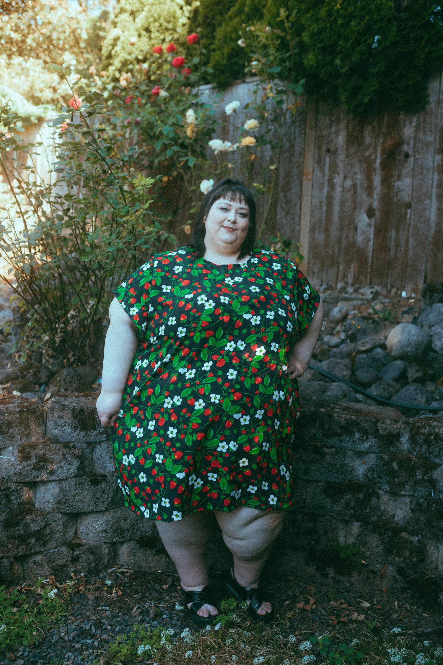 Strawberry Shirt Dress