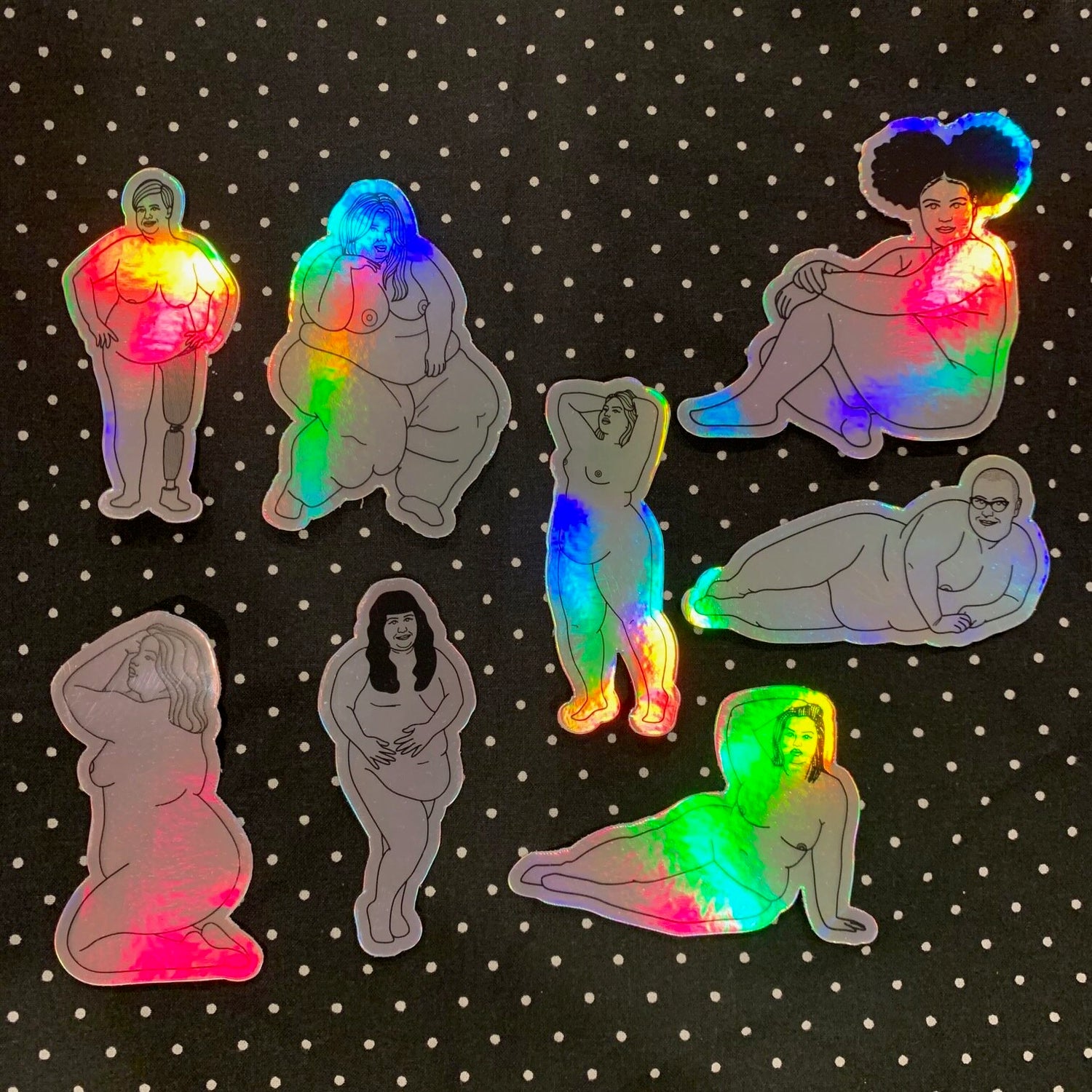 Holo Fancy Fats Stickers