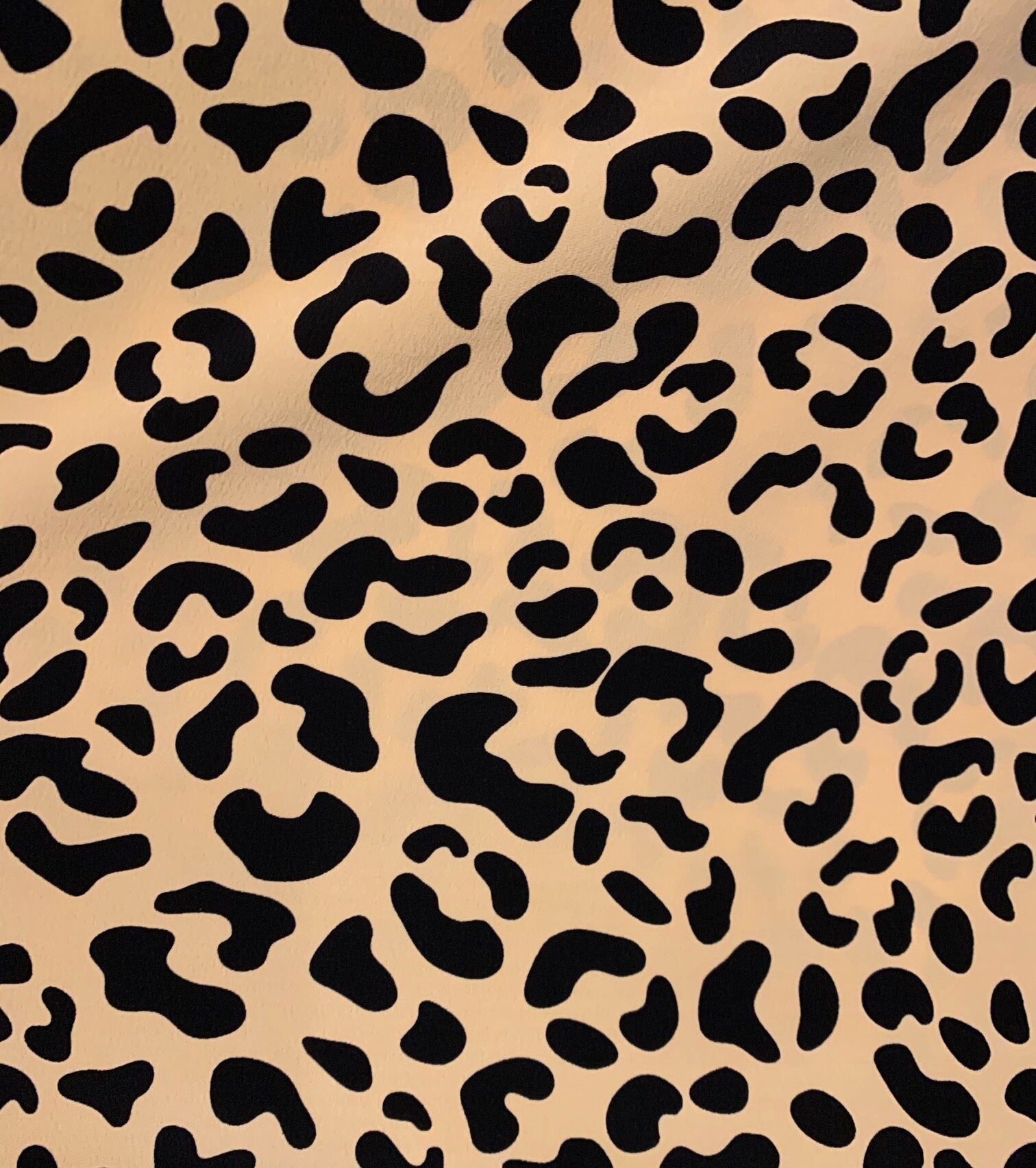 close up of tan and black cheetah print