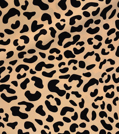 close up of tan and black cheetah print