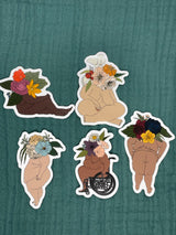 Flower Fats Stickers