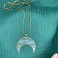 Shimmer Crescent Necklaces